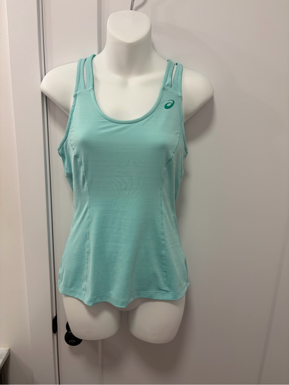 ASICS Mint Green Double-Strap Athletic Tank